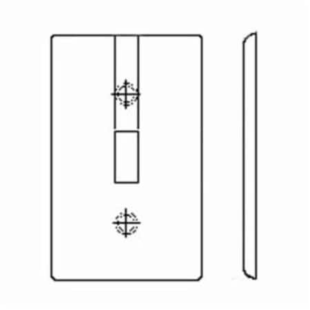 Wallplates Eb Wp 2G Tgl Sw Thermopl